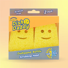 Kép betöltése a galériamegjelenítőbe: Dish Daddy®  Cserefejek Sárga (2 db)