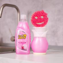 Kép betöltése a galériamegjelenítőbe: Scrub Daddy Tiszta Pink Mosogató Csomag a konyhában