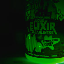 Kép betöltése a galériamegjelenítőbe: Sötétben világító Scrub Daddy Halloween mosogatószer címkéje
