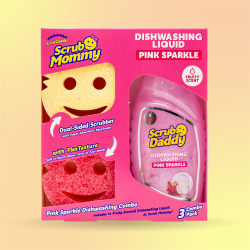 Scrub Daddy Pink Sparkle Wash Up combo termékkép